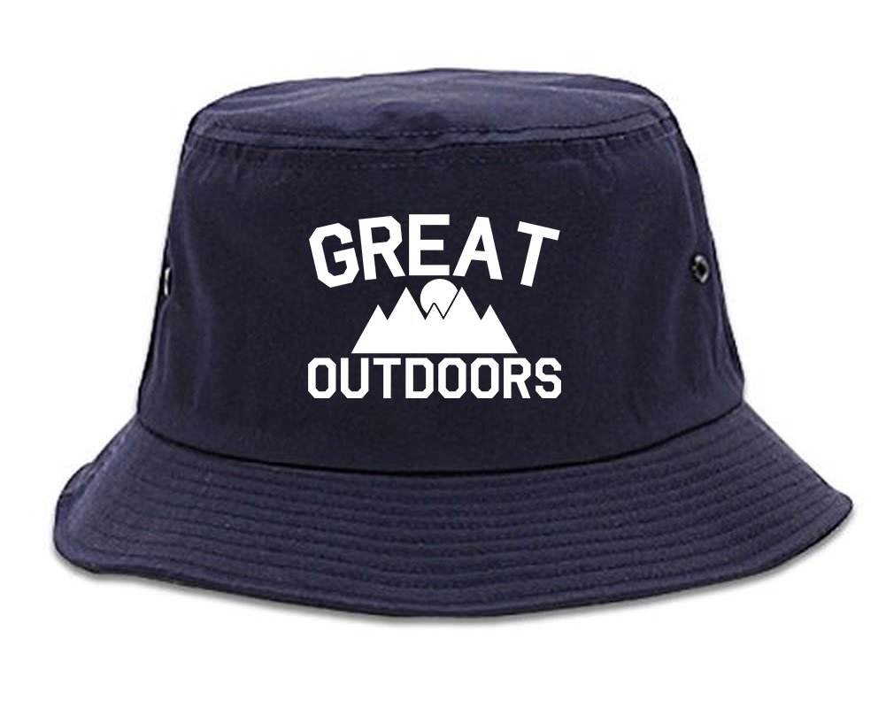 Kings Of NY Great Outdoors Camping Bucket Hat for Men - Sun Protection Outdoor Adventure Hat for Hiking, Fishing & Beach Activities