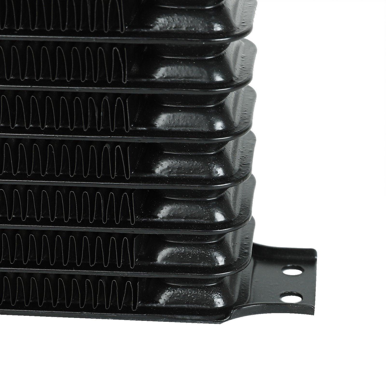 13 Row Engine Transmission Oil Cooler with 10AN 8AN 6AN Hose End Adapter Fittings - High Performance Cooling for Racing, Towing & Off-Road Vehicles