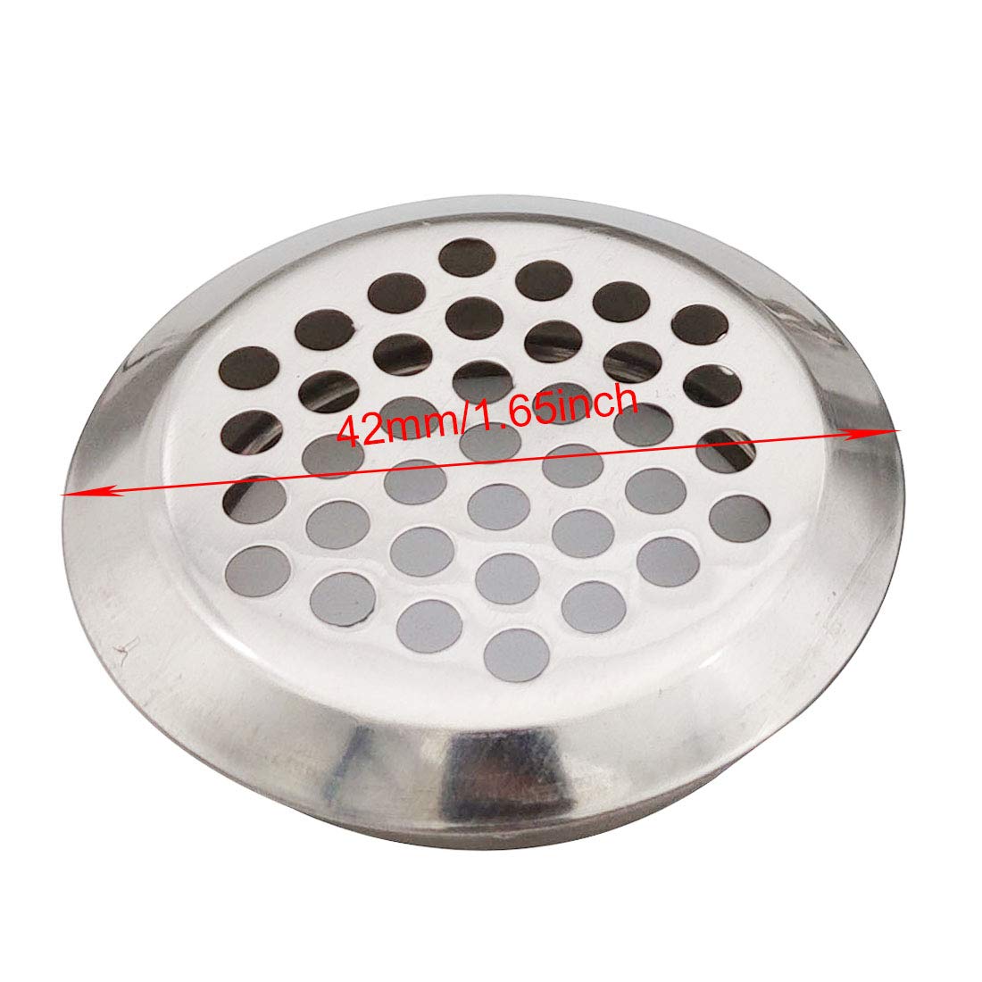 30 Pack Stainless Steel Circular Soffit Vents - 35mm/1.38 Inch Round Mesh Hole Louver Vents for Attic, Closet, Kitchen & Bathroom Cabinet Ventilation - Perfect for Home Airflow & Moisture Control
