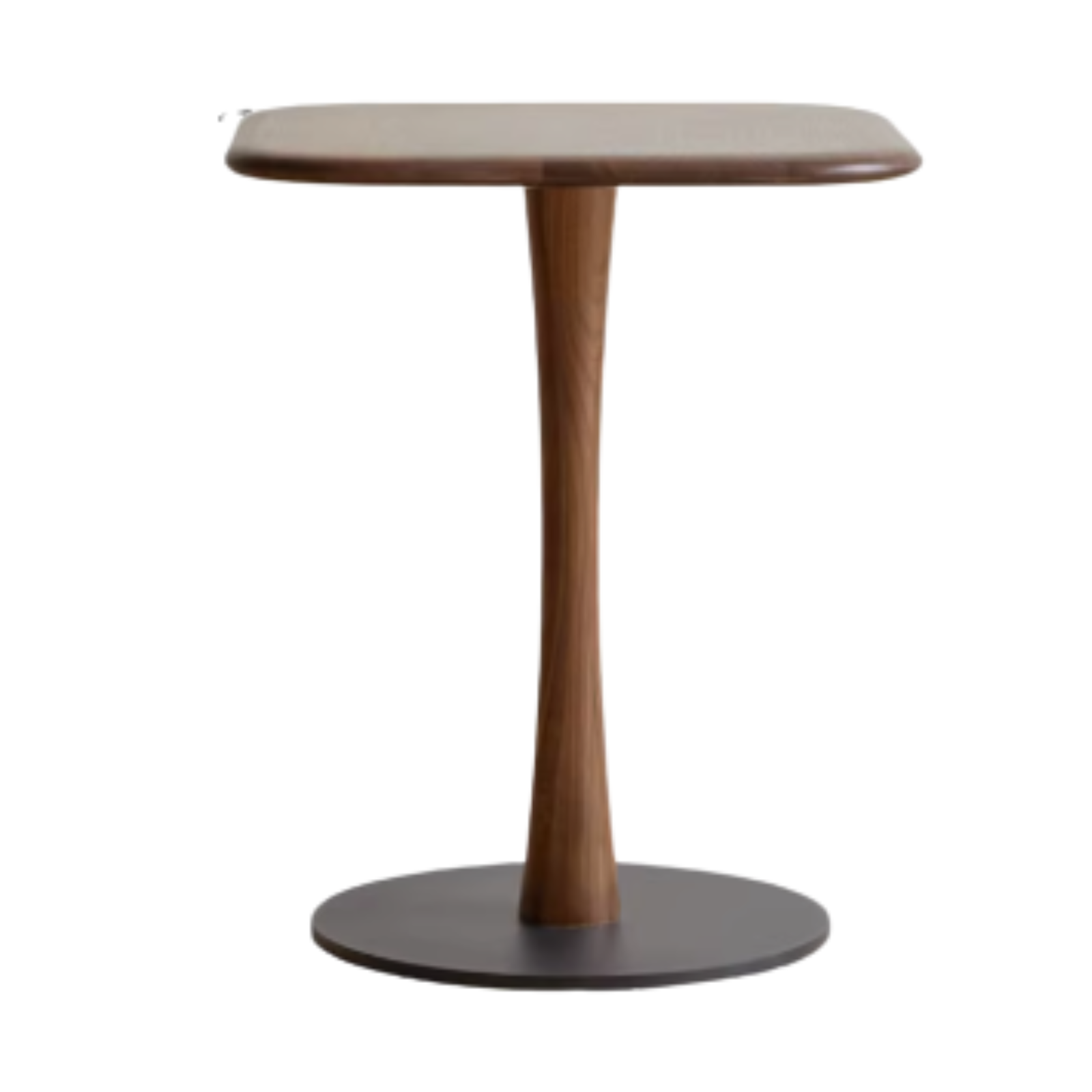 17.7x17.7x21.2 inch / 45x45x54 cm / Rich Dark Walnut color/ black walnut side table