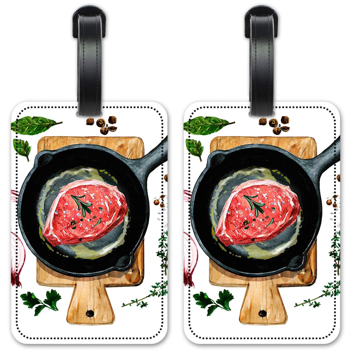 Premium Luggage ID Tags & Suitcase Identification Cards Set of 2 - Durable Travel Accessories for Suitcases, Backpacks & Carry-Ons - Perfect for Airports, Hotels & Business Trips