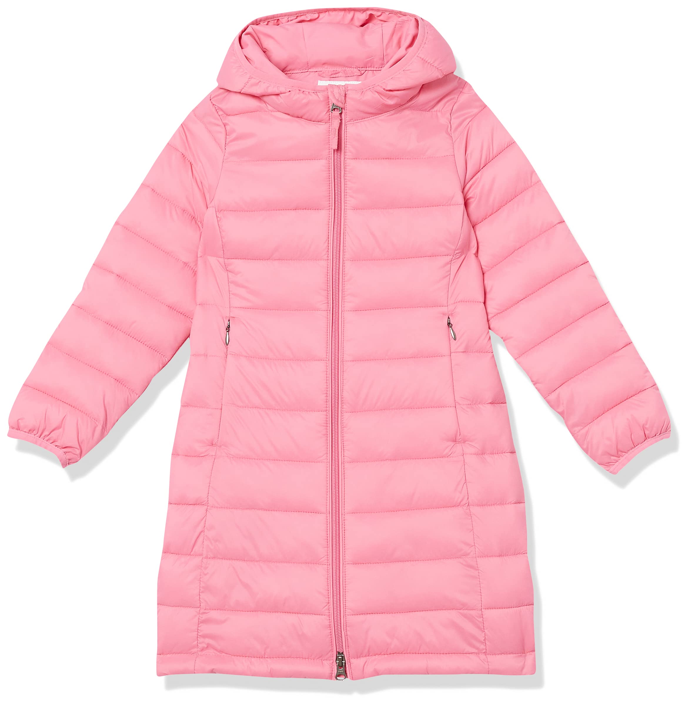 Amazon Essentials Girls & Toddlers' Lightweight Hooded Puffer Jacket - Warm Winter Coat for Outdoor Play, School & Daily Activities