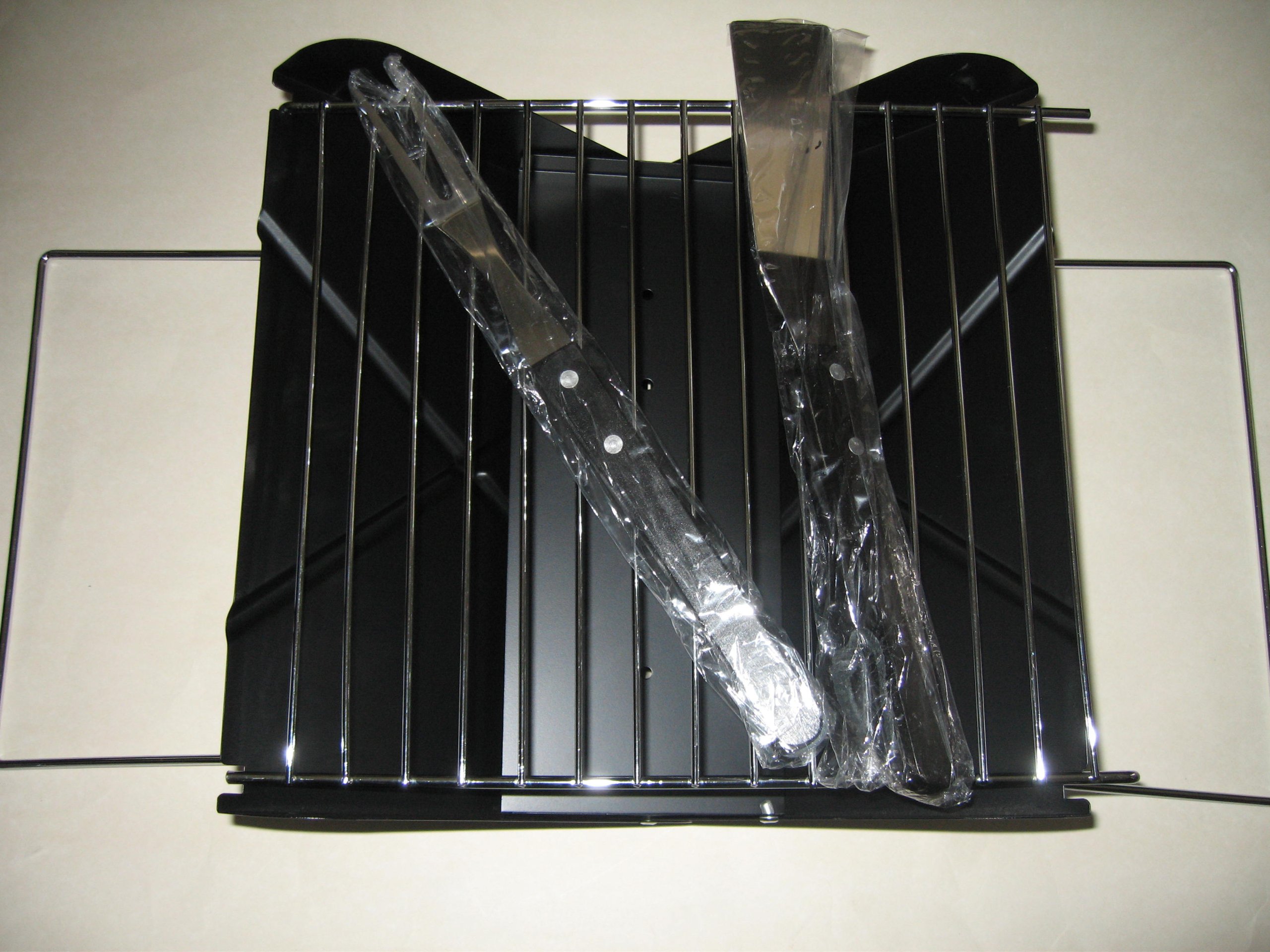 Portable BBQ Grill with Pop-Up Design & Tool Set - Perfect for Camping, Picnics, and Backyard Cookouts