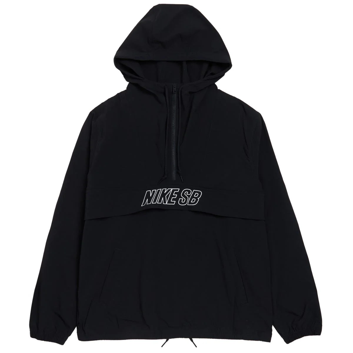 Nike SB Anorak Skate Jacket - Black | Lightweight Waterproof Windbreaker for Skateboarding & Outdoor Activities