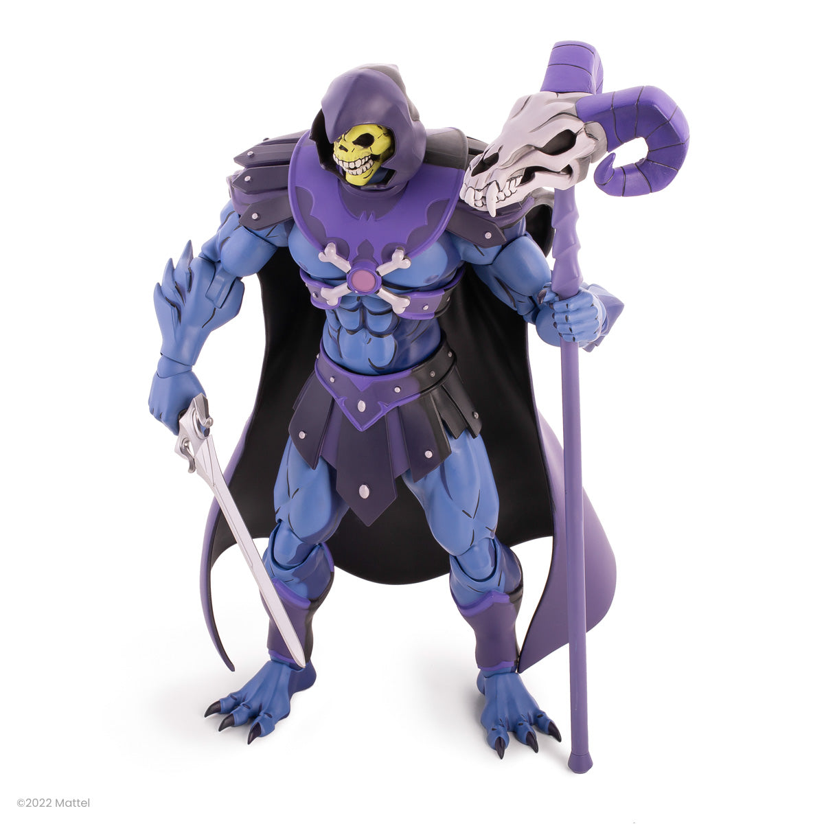 Masters of the Universe Revelation Skeletor 1/6 Scale Action Figure SDCC Exclusive Collectible - Perfect for Display, Toy Collection, and Comic Con Events