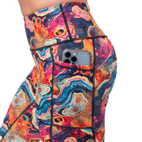 Rock Candy Leggings - High Waisted Yoga Pants for Women, Soft & Stretchy Workout Leggings, Trendy Gym Tights for Running, Fitness & Lounge Wear