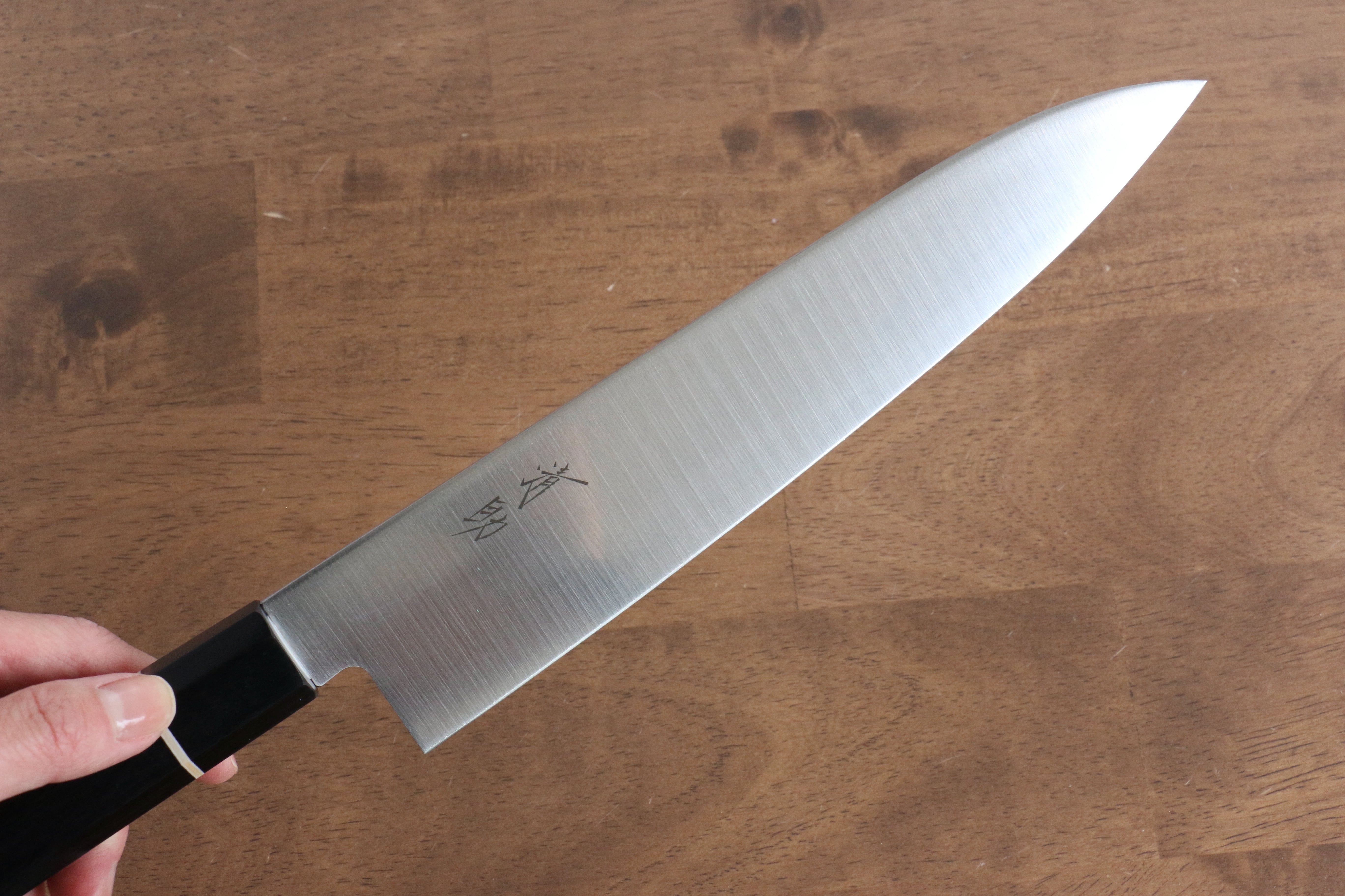 Premium Seisuke Molybdenum Gyuto 210mm Chef Knife - Japanese Black Pakkawood Handle - Professional Kitchen Knife for Sushi, Meat Cutting & Vegetable Chopping