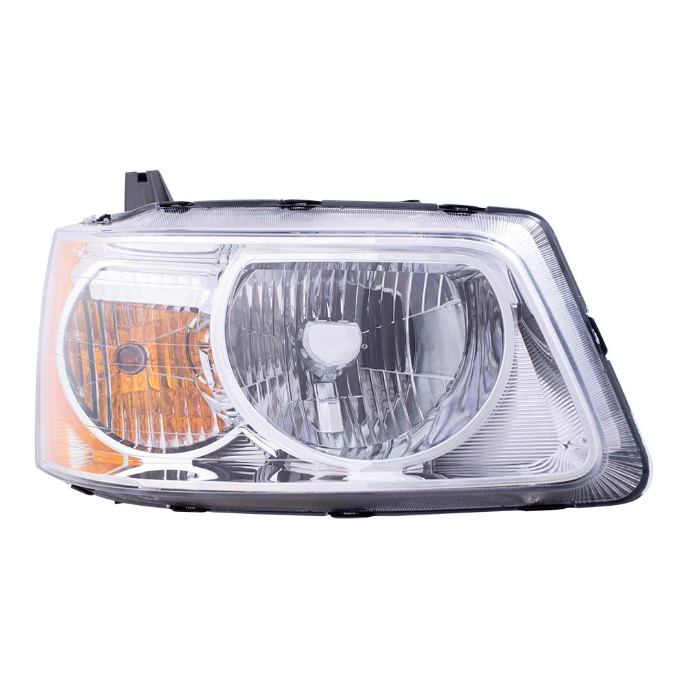 Brock Replacement Headlight Assembly Set - Driver & Passenger Side Compatible with 2006-2009 Pontiac Torrent (Part #15890727, 15890728) | Durable Aftermarket Headlights for Night Driving & Improved Visibility