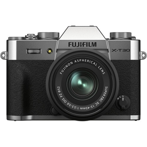 FUJIFILM X-T30 II Mirrorless Digital Camera with 15-45mm Lens Kit - 26.1MP APS-C Sensor, 4K Video, Bluetooth & WiFi (Silver) - Perfect for Travel Photography, Vlogging & Street Shooting