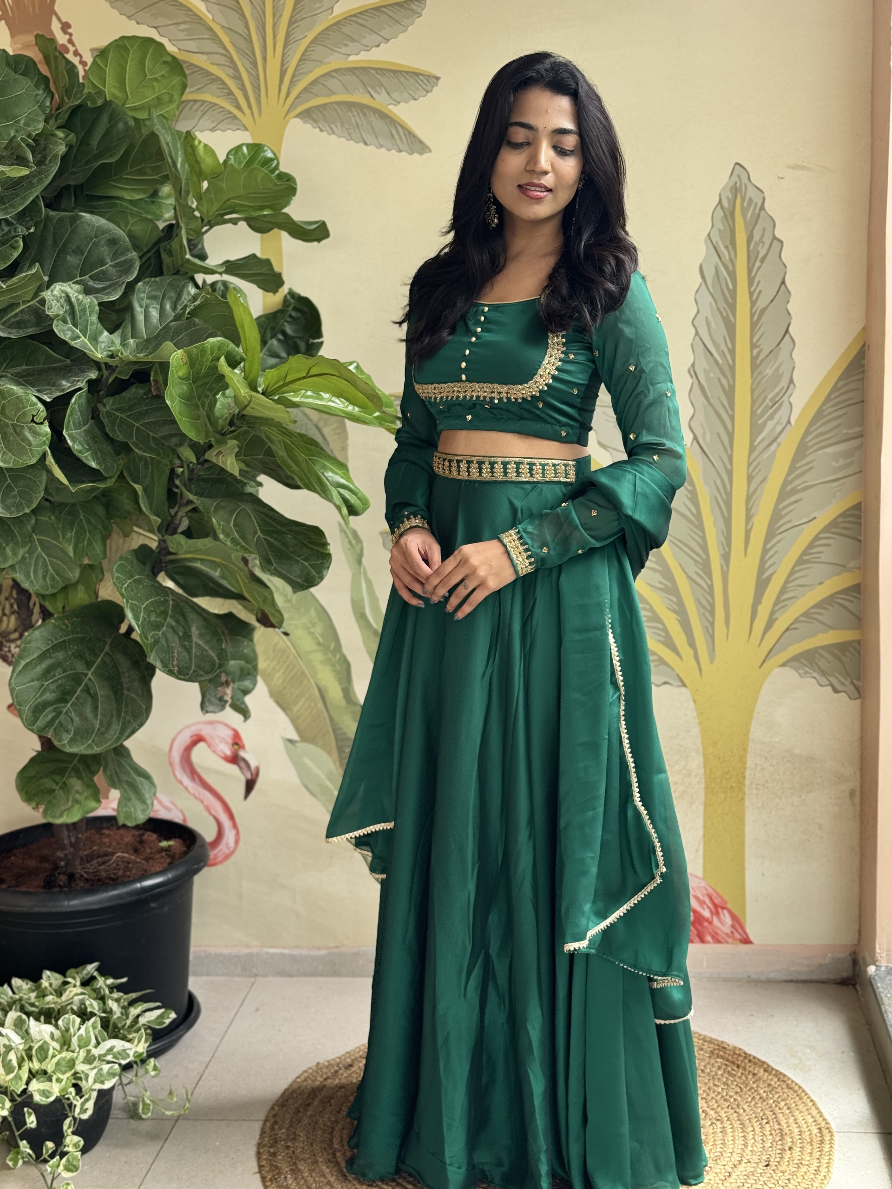 DD587 Kanmani Premium Handwork Lehenga Choli - Elegant Indian Bridal Wear for Weddings & Festive Occasions
