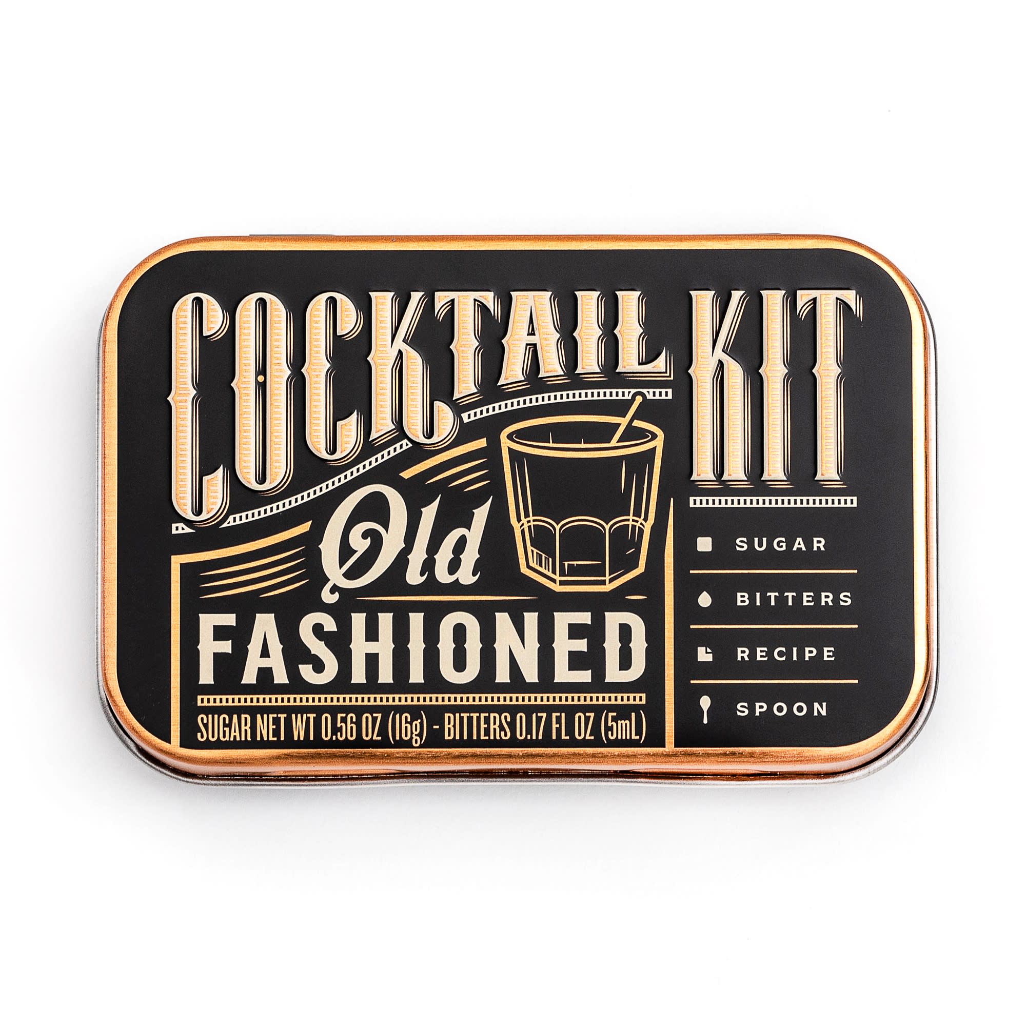 Old Fashioned Cocktail Kit - Premium Whiskey Mixing Set with Bitters, Sugar Cubes & Orange Peel - Perfect for Home Bars, Parties & Gifts for Cocktail Lovers