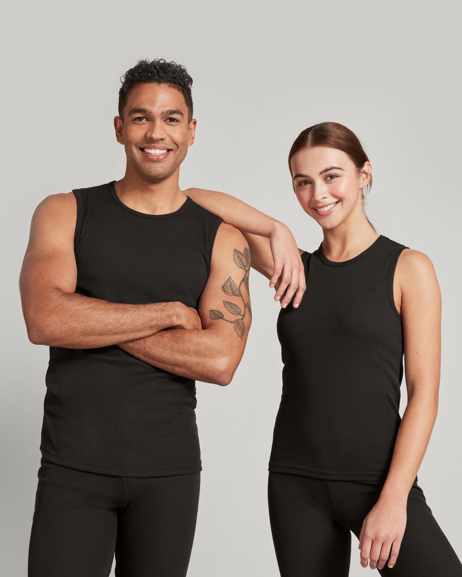 KMDCore Men's Workout Singlet - Black - Gym & Fitness Training Tank Top for Weightlifting & CrossFit