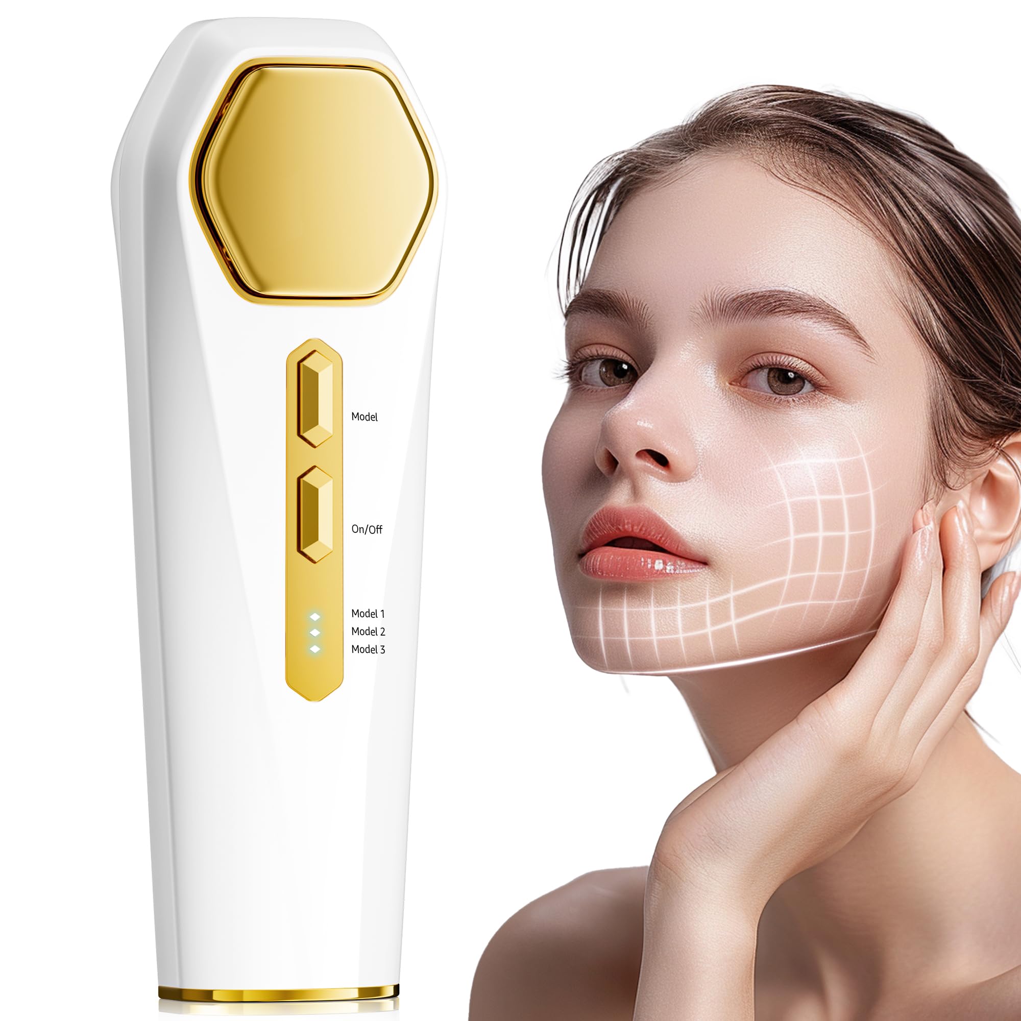 Facial Massager for Face & Neck - Anti-Aging Skin Care Device with Deep Radiance, Reduces Dullness - Perfect Birthday Gift for Women | At-Home Spa & Travel Skincare Essential