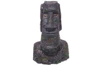 Easter Island Statue Replica - Medium Size Handcrafted Moai Sculpture for Home Decor, Office Desk, Garden Ornament & Gift Idea