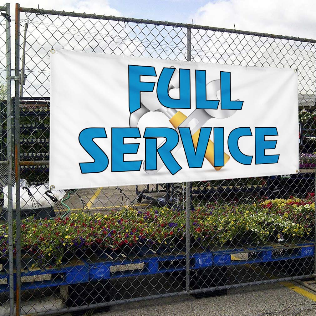 60x144 Inches Heavy-Duty Vinyl Banner - Weatherproof Outdoor Advertising Sign with 10 Grommets for Automotive, Industrial & Yard Use | Perfect for Events, Business Promotion & Construction Sites