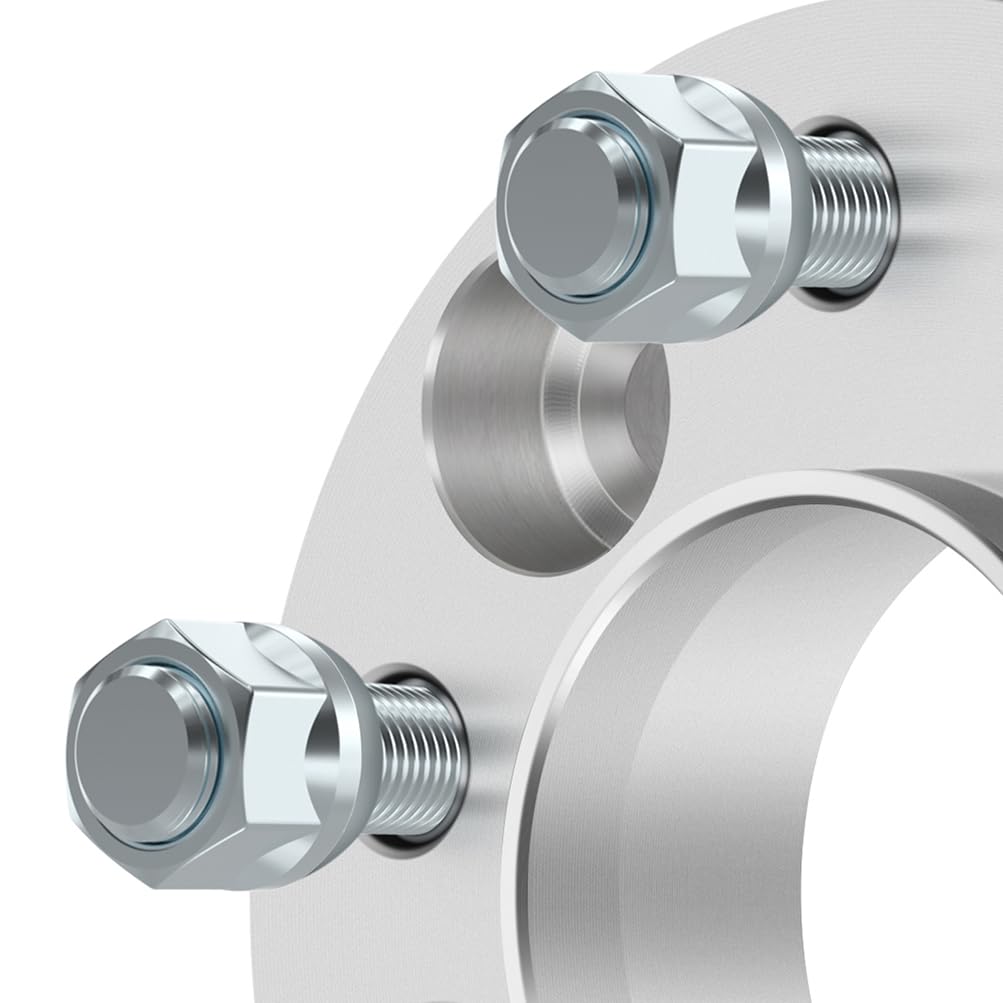 ECCPP 4-Piece 5 Lug 5x4.5 to 5x4.5 Hub Centric Wheel Spacers (1.25 Inch Thick, 5x114.3mm Bolt Pattern, 70.5mm Center Bore) - Compatible with Ford Mustang, Edge, Crown Victoria | Heavy-Duty 1/2
