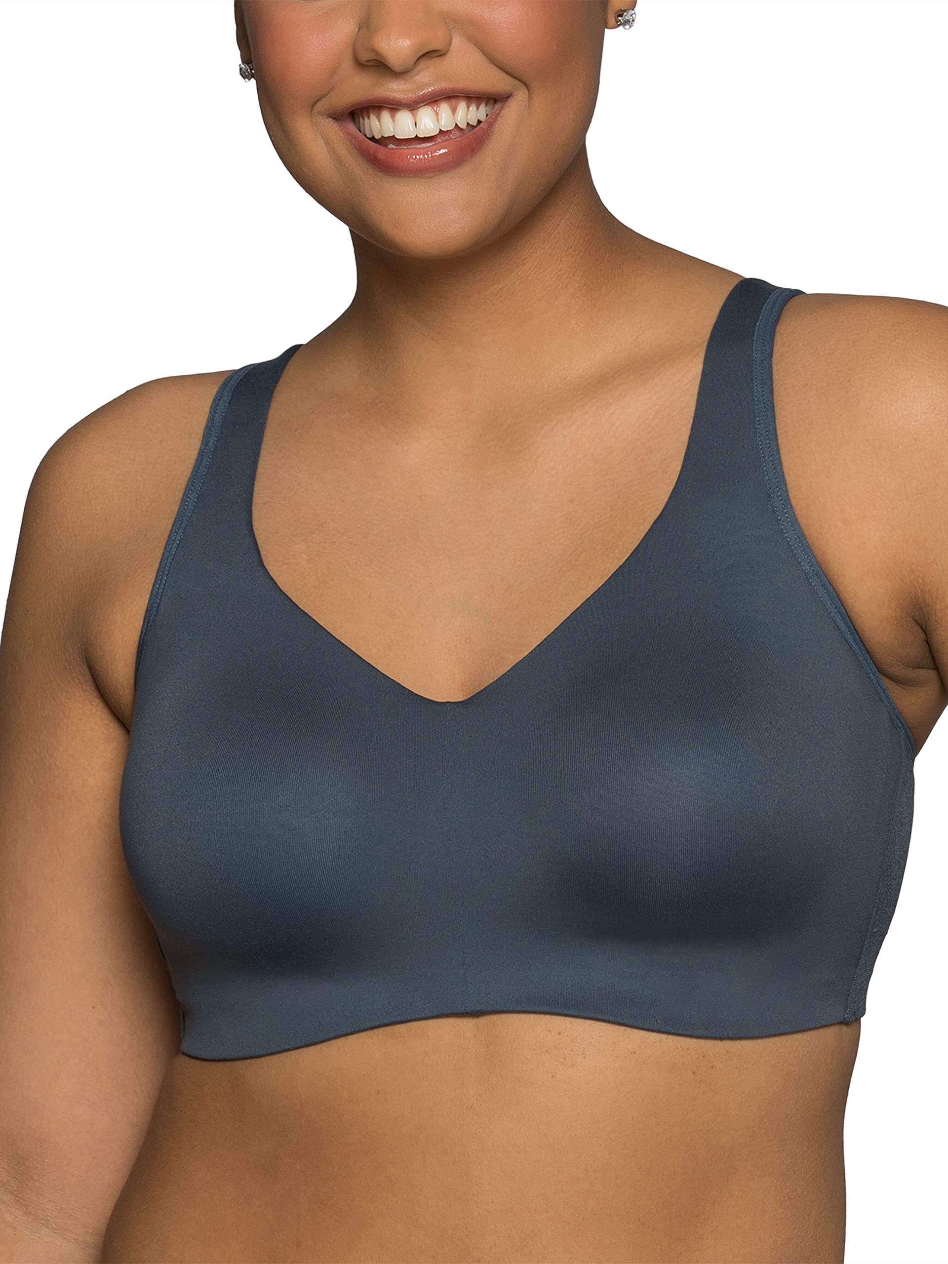 Vanity Fair Women's Beyond Comfort Wirefree Bra - Seamless Support for Everyday Wear, Yoga & Lounge - Simple Sizing & All-Day Comfort