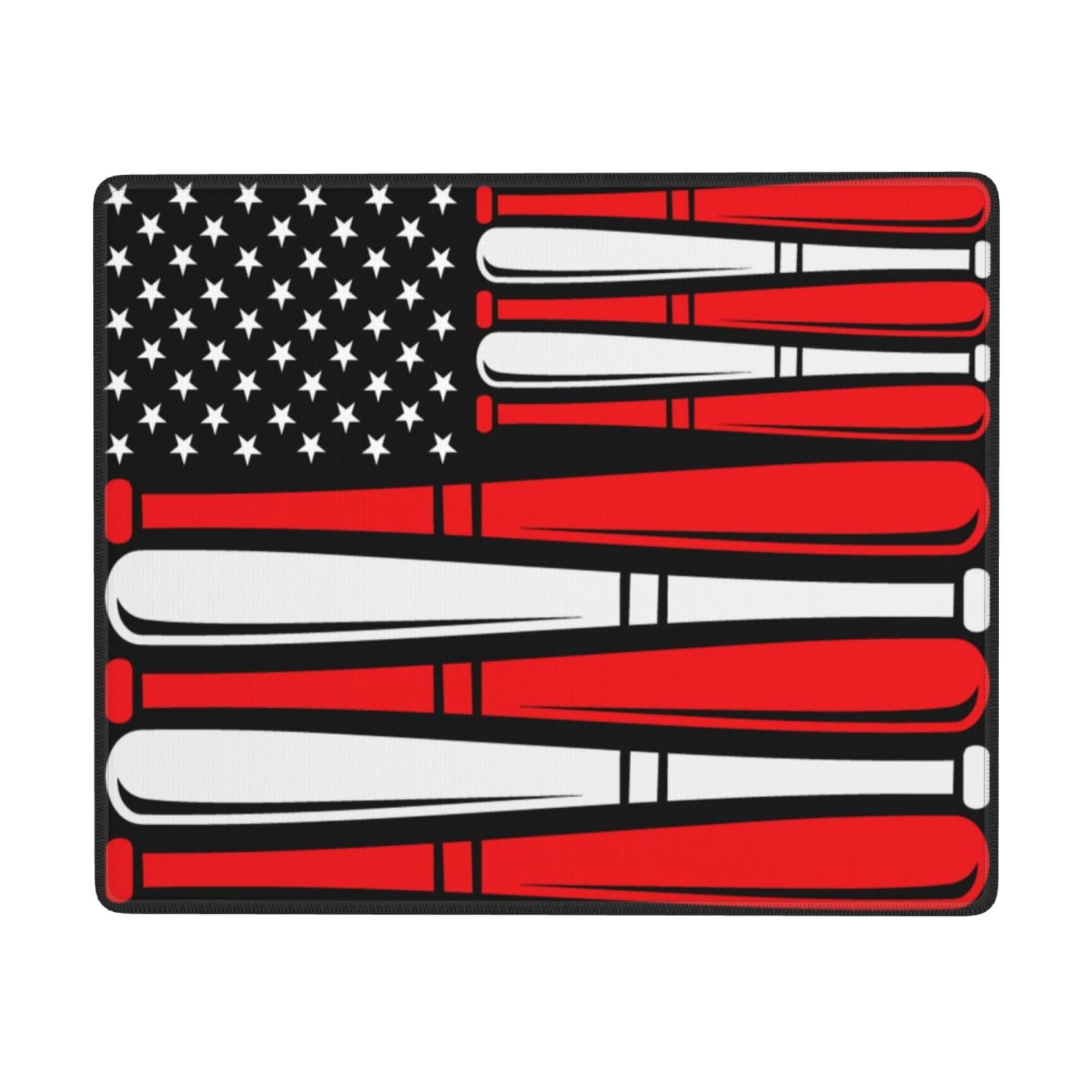 SIYTUAU USA Flag Baseball Design Mouse Pad - Waterproof, Non-Slip Rubber Base for Office & Gaming (7x9 Inches) - Perfect for Laptop, PC, and Workstation Use