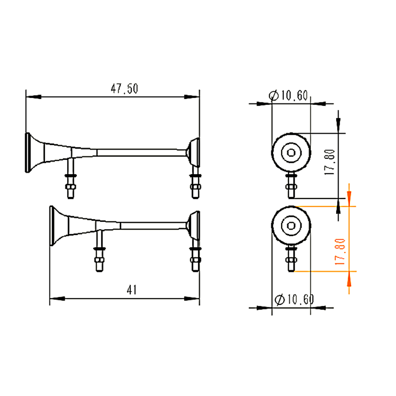Metal Roof Horn Whistle for 1/14 Scale RC Truck - Compatible with TAMIYA Trailer & Remote Control Vehicles - Durable Outdoor Tractor Truck Accessory for Off-Road Adventures & Model Car Enthusiasts