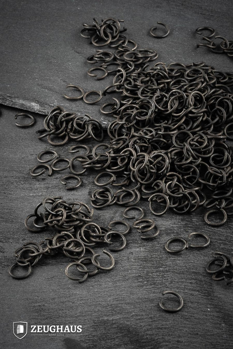 10mm Loose Round Burnished Rings - 1kg Bulk Pack for Jewelry Making, Crafting, and DIY Projects