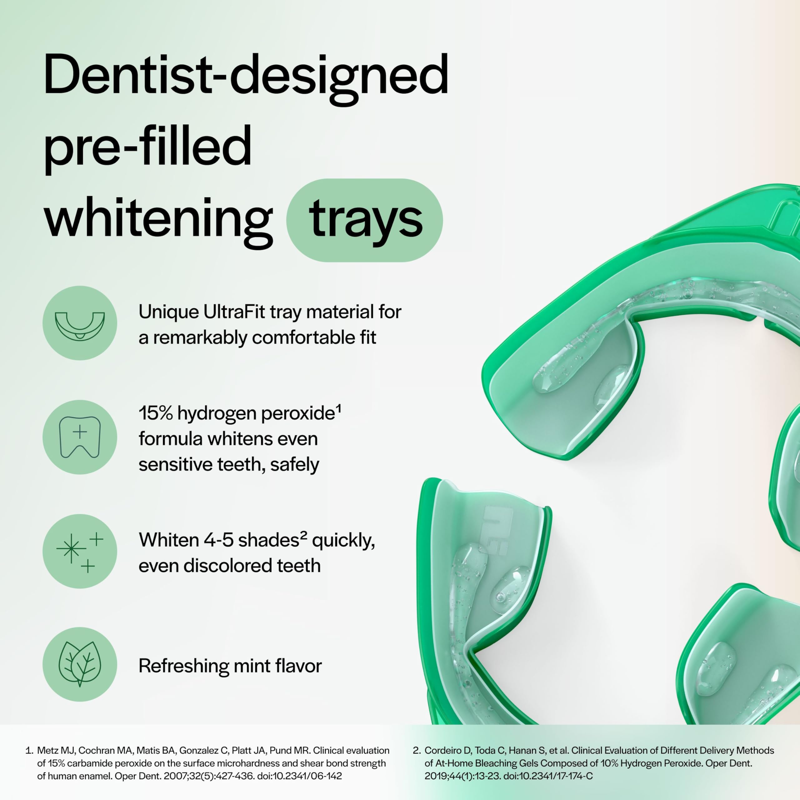 Opalescence Go Teeth Whitening Kit - 15% Hydrogen Peroxide Prefilled Trays (4 Treatments, 3 Packs) - Cool Mint Flavor for Sensitive Teeth - Professional Dental Whitening Solution by Ultradent - Perfect for Home Use, Travel & Special Occasions