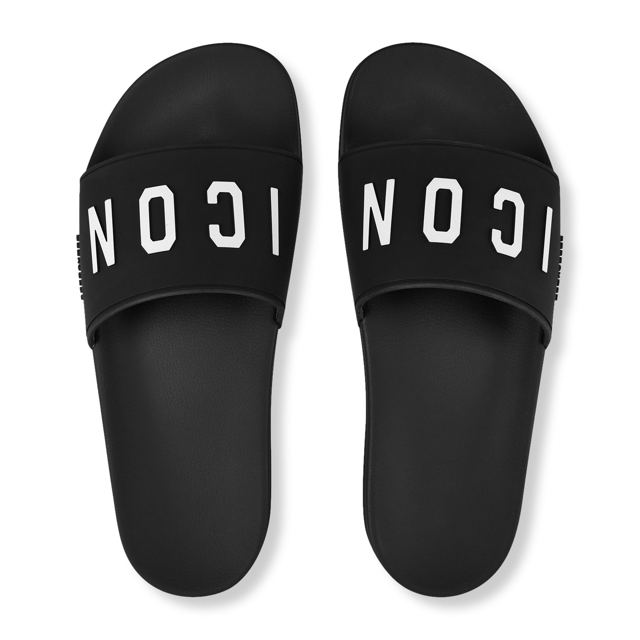 Dsquared2 Icon Pool Slides - Stylish Designer Flip Flops for Men & Women - Perfect for Beach, Pool, and Summer Vacations