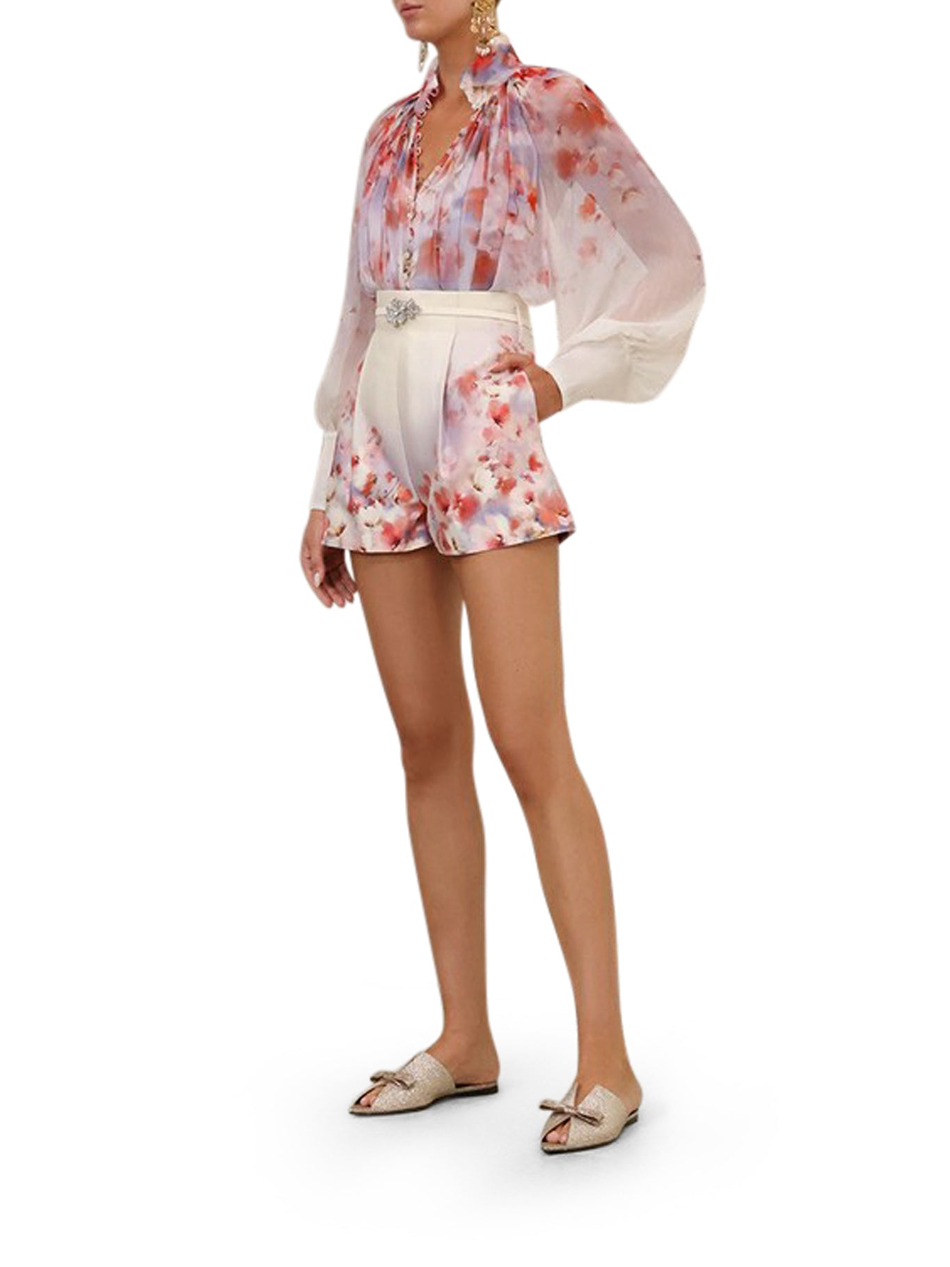 Floral Print Shorts for Women - Summer Casual High Waist Shorts with Pockets | Perfect for Beach, Vacation, and Outdoor Activities