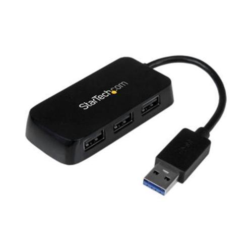 4-Port USB 3.0 Hub - High-Speed Data Transfer for Laptop, PC & Mac - Compact & Portable USB Splitter for Office, Travel & Home Use