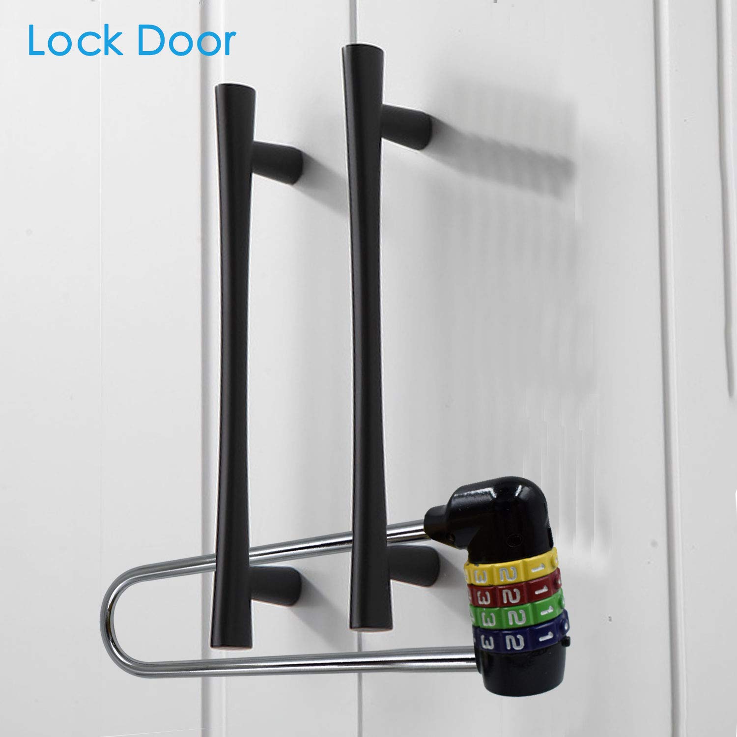 5 Inch (12.5cm) Long Shackle Beam Gym Locker Lock - 4 Digit Combination Padlock for Cabinet, Bike, School, Gym, Sports Locker, Fence & Toolbox - Durable Security Lock for Storage Boxes, Cases & Hasp - Perfect for Home, Office & Outdoor Use