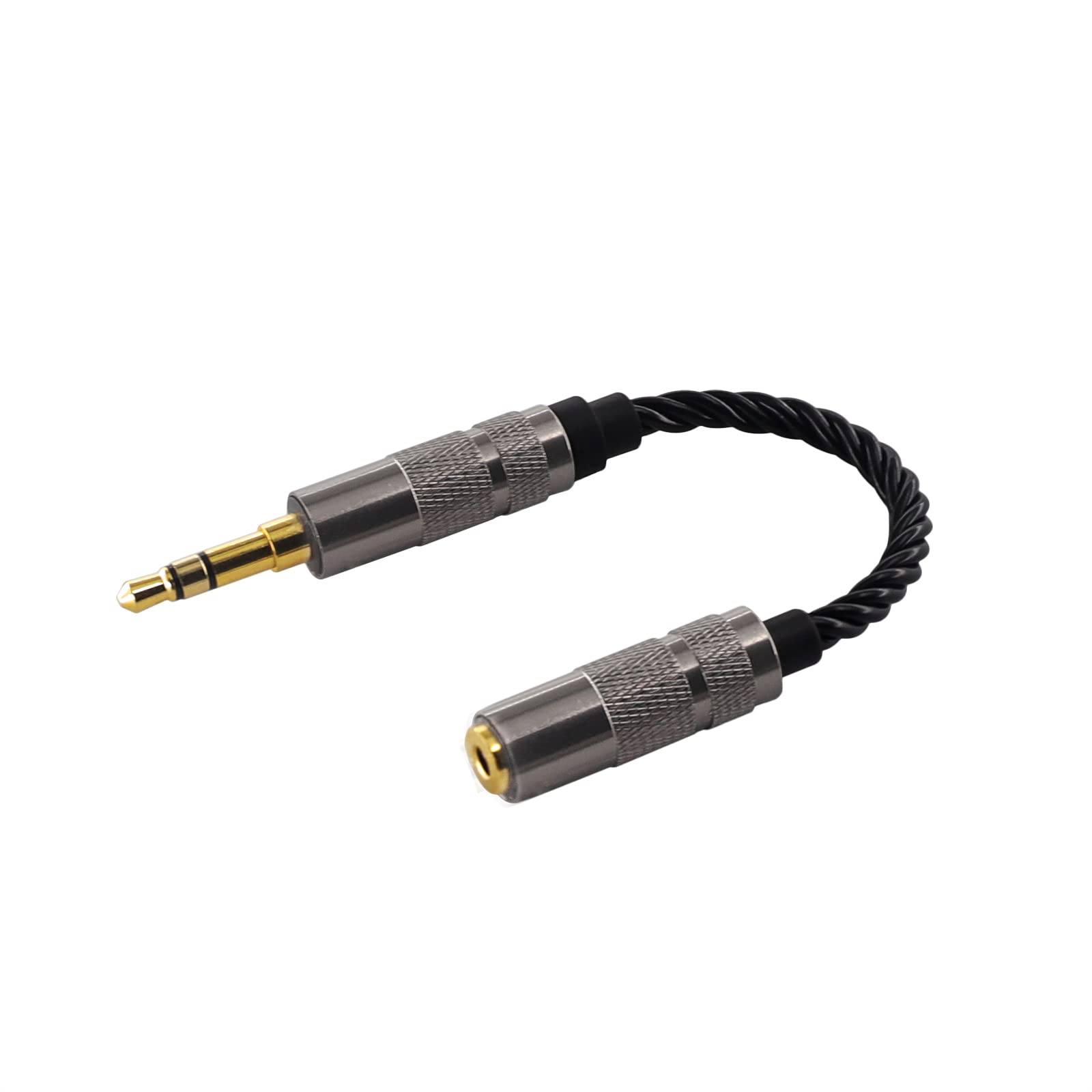 3.5mm Headphone Splitter - Male to Female Audio Adapter with Microphone Support, Stereo Extension Cable for Lossless Sound Quality - Compatible with Laptop, PC, Speaker, Gaming Headset (Perfect for Multiplayer Gaming & Music Sharing)