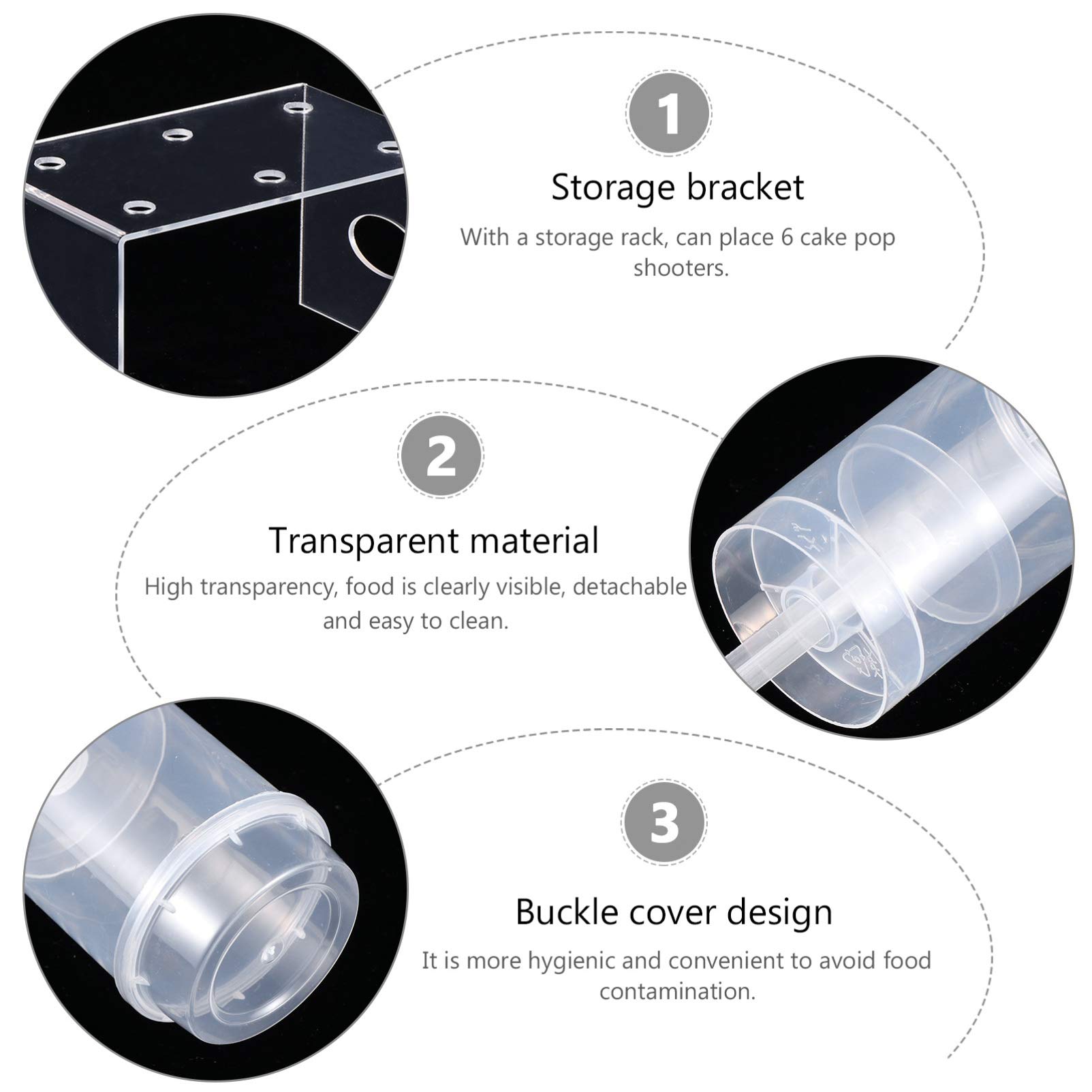 10pcs Clear Acrylic Push-Up Cake Containers with Lids - Perfect for Cake Pops, Cupcakes, Lollipops, and Baby Shower Treats - Reusable Bracket Cake Cups & Test Tube-Style Dessert Holders