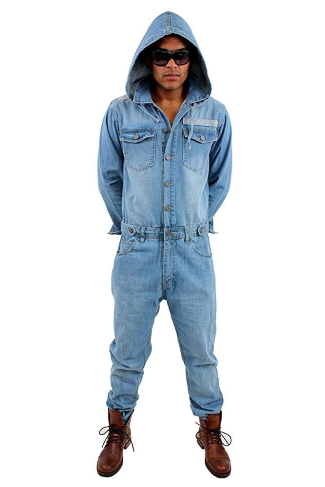 Brooklyn Mint One Piece Denim Jumpsuit Overalls - Stylish Women's Denim Dungarees for Casual Wear & Street Fashion