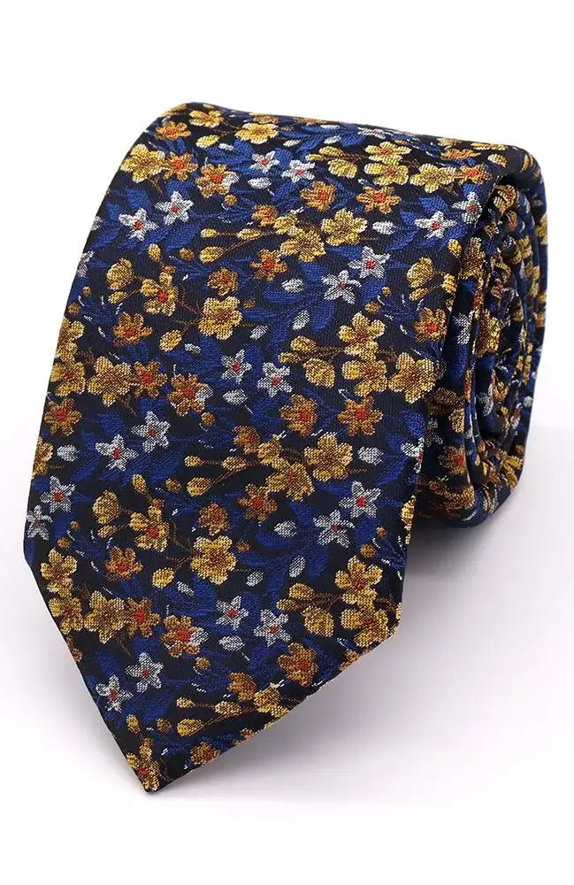 LA Smith English Hedgerow Woven Polyester Wedding Tie for Groom - Perfect for Weddings, Prom & Formal Events