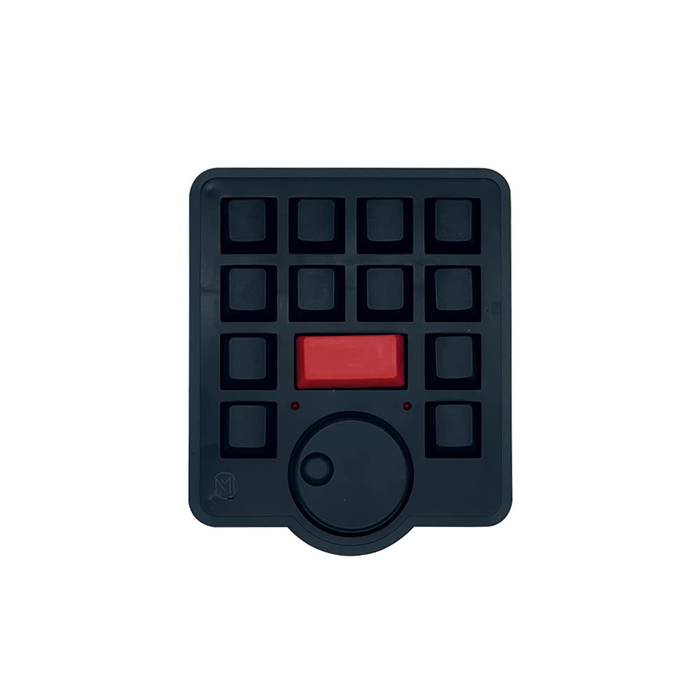Multi-Function Mechanical Keyboard with Spin Button Hot Keys for Da Vinci FCPX, Edius, Adobe AU, Pr – Compatible with Windows & MacOS – Perfect for Video Editing, Gaming & Office Work