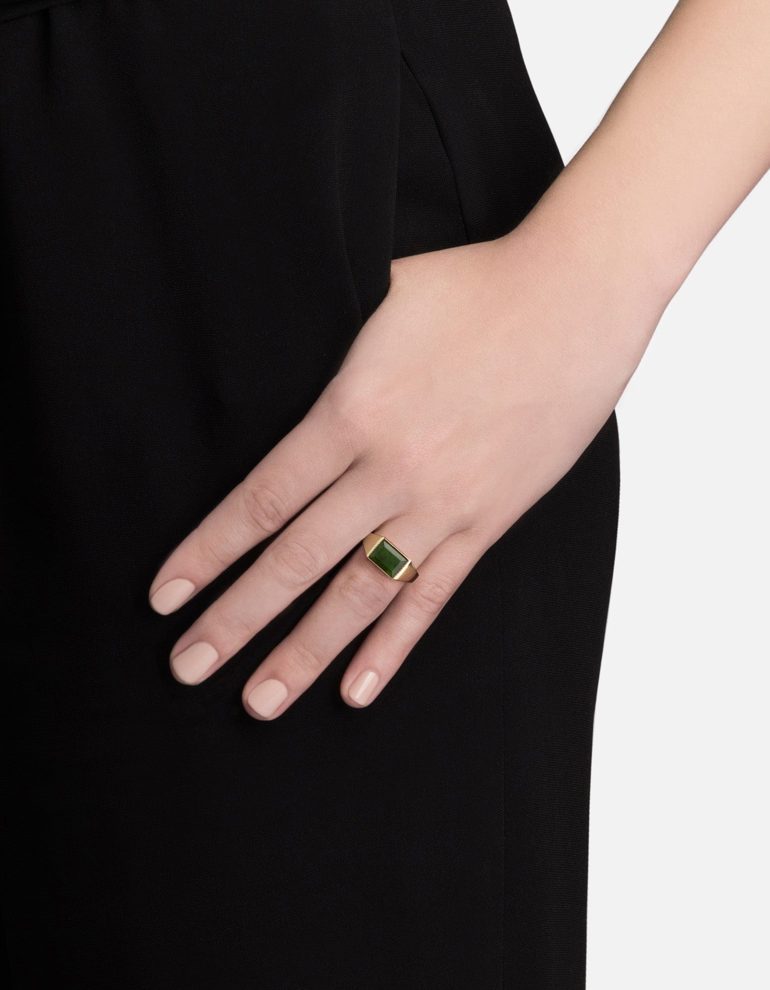 Slim Lennox Jasper Ring - 14K Gold Vermeil Stackable Ring for Women, Minimalist Dainty Jewelry for Everyday Wear, Gift for Her, Perfect for Layering and Special Occasions
