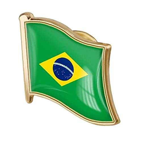Brazil Flag Brooch