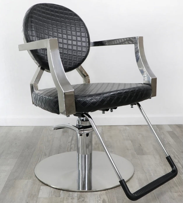 Victoria Salon Chair - Professional Hydraulic Barber & Beauty Salon Chair for Hairdressing, Styling, and Makeup - Perfect for Salons, Spas, and Home Use