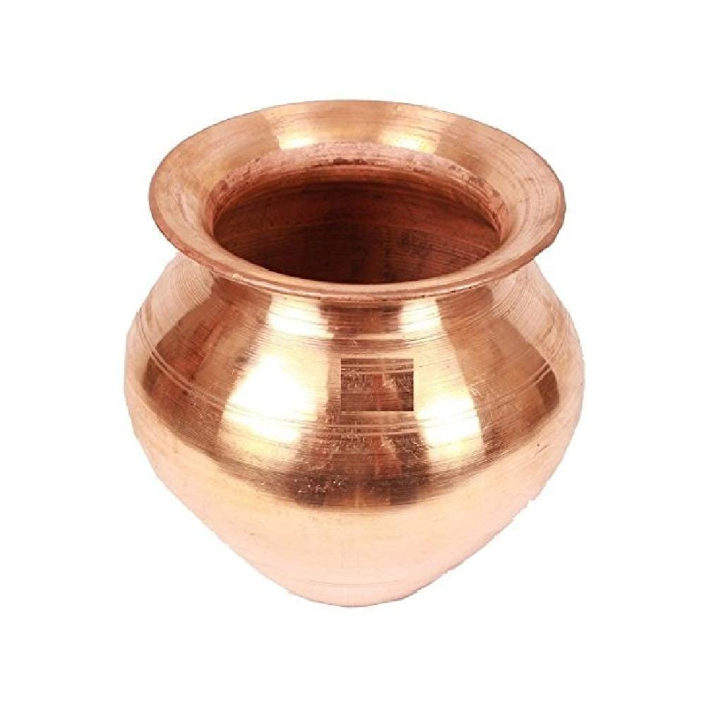 100% Pure Copper Lota (120ml/4Oz) - Hindu Prayer Pooja Kalash Copper Pot for Rituals - 2.2 Inches - Perfect for Pooja, Arti, and Spiritual Ceremonies at Home or Temple