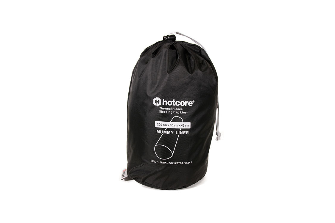 Hotcore Fleece Sleeping Bag Liner for Adults - Ultra Soft & Warm Mummy Style - Perfect for Camping, Backpacking & Cold Weather Adventures
