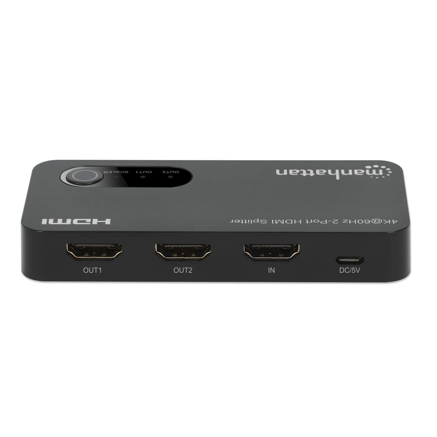 4K@60Hz 2 Port HDMI Splitter with Downscaling - Ultra HD Video Duplicator for Dual Monitor Setup | Perfect for Home Theater, Gaming & Conference Room Displays