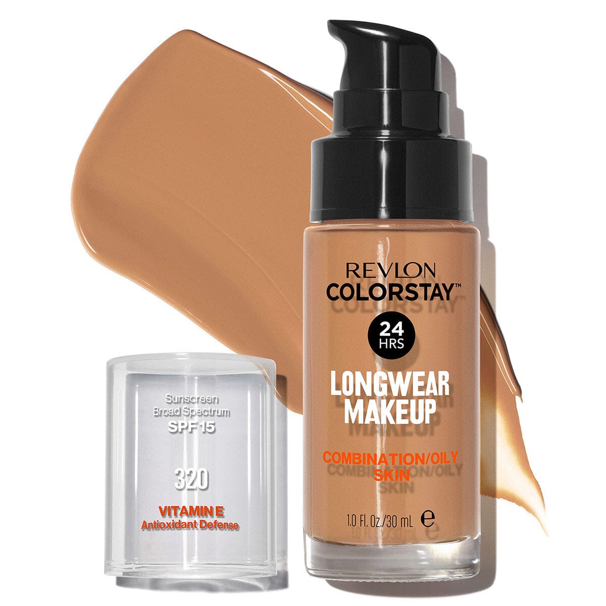 Revlon ColorStay Liquid Makeup for Combination to Oily Skin - True Beige | Long-Lasting Full Coverage Foundation | Perfect for Everyday Wear & Special Occasions
