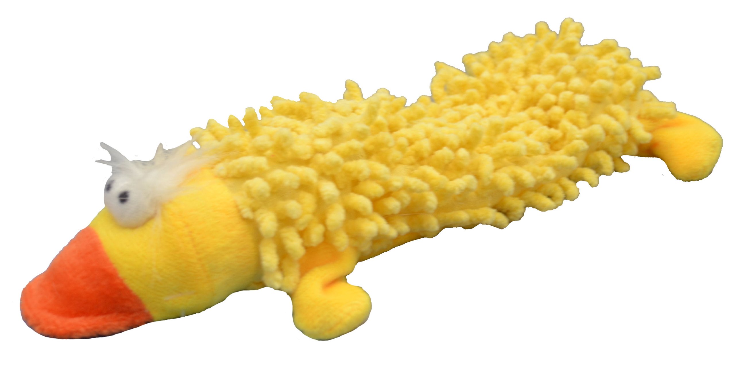 Durable Shaggy Lite Squeaky Duck Dog Toy for Small & Medium Dogs - Interactive Chew Toy for Indoor & Outdoor Playtime