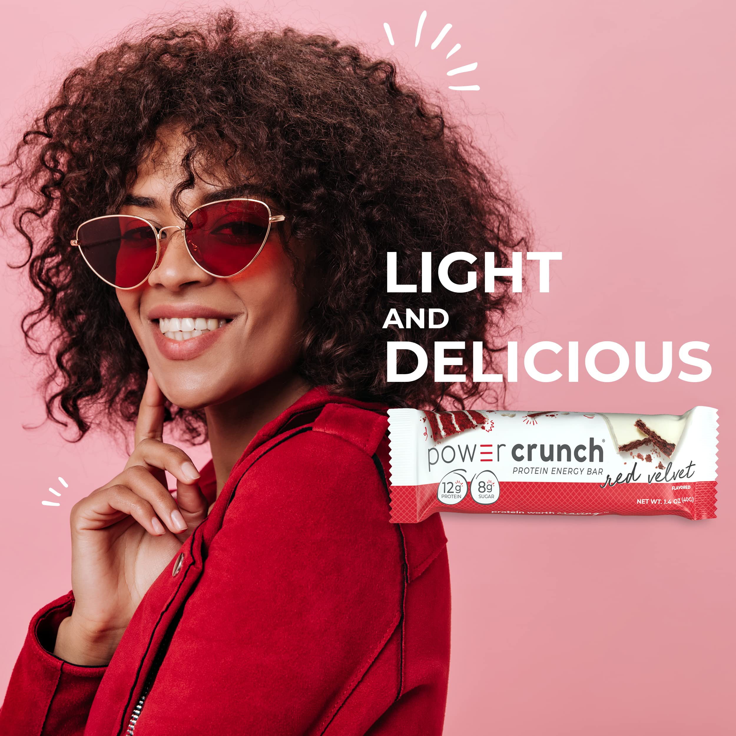 Power Crunch Protein Wafer Bars - High Protein Low Carb Keto Snacks (12 Pack, 1.4oz Each) | Red Velvet Flavor | Post-Workout Recovery & On-The-Go Healthy Snacking