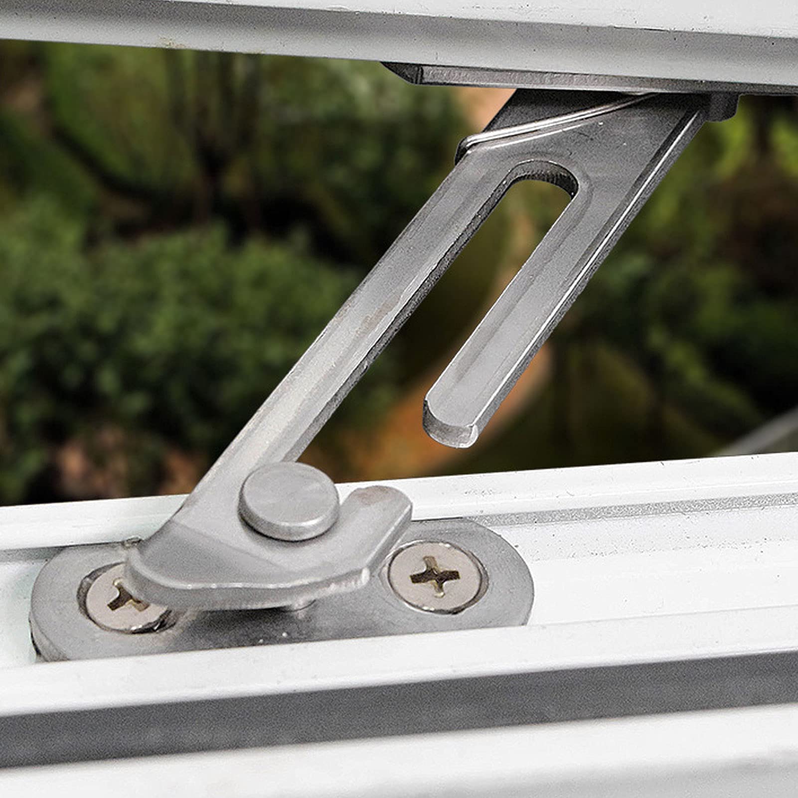 Premium Stainless Steel Casement Window Limiter - Heavy Duty Multi-Turn Spring Stopper for Sliding Windows | Child Safety Lock & Opening Control Hardware | Perfect for Home, Office & School Security