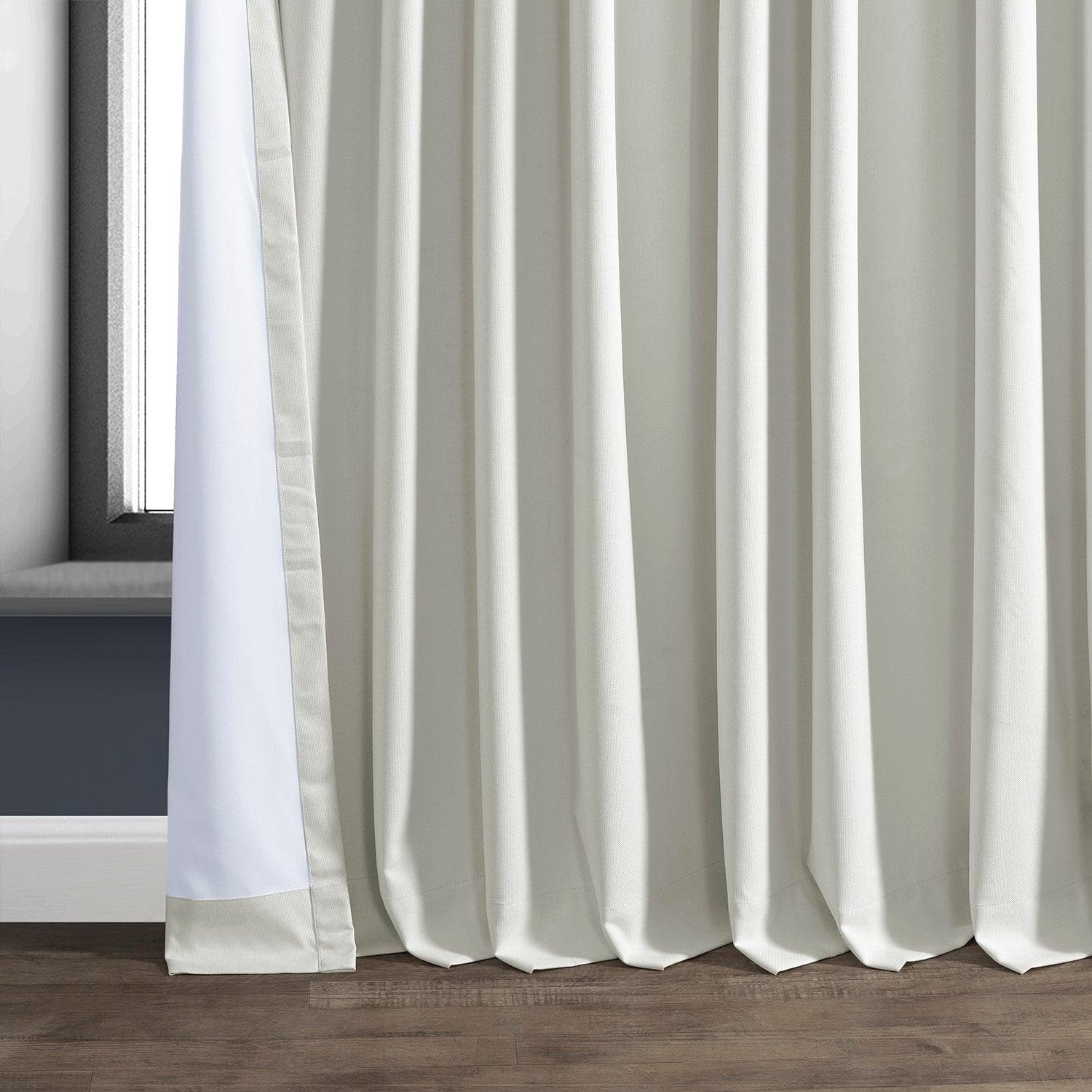 Off White Extra Wide Performance Linen Blackout Curtains for Bedroom & Living Room - Thermal Insulated Soundproof Window Drapes for Hotels & Home Decor