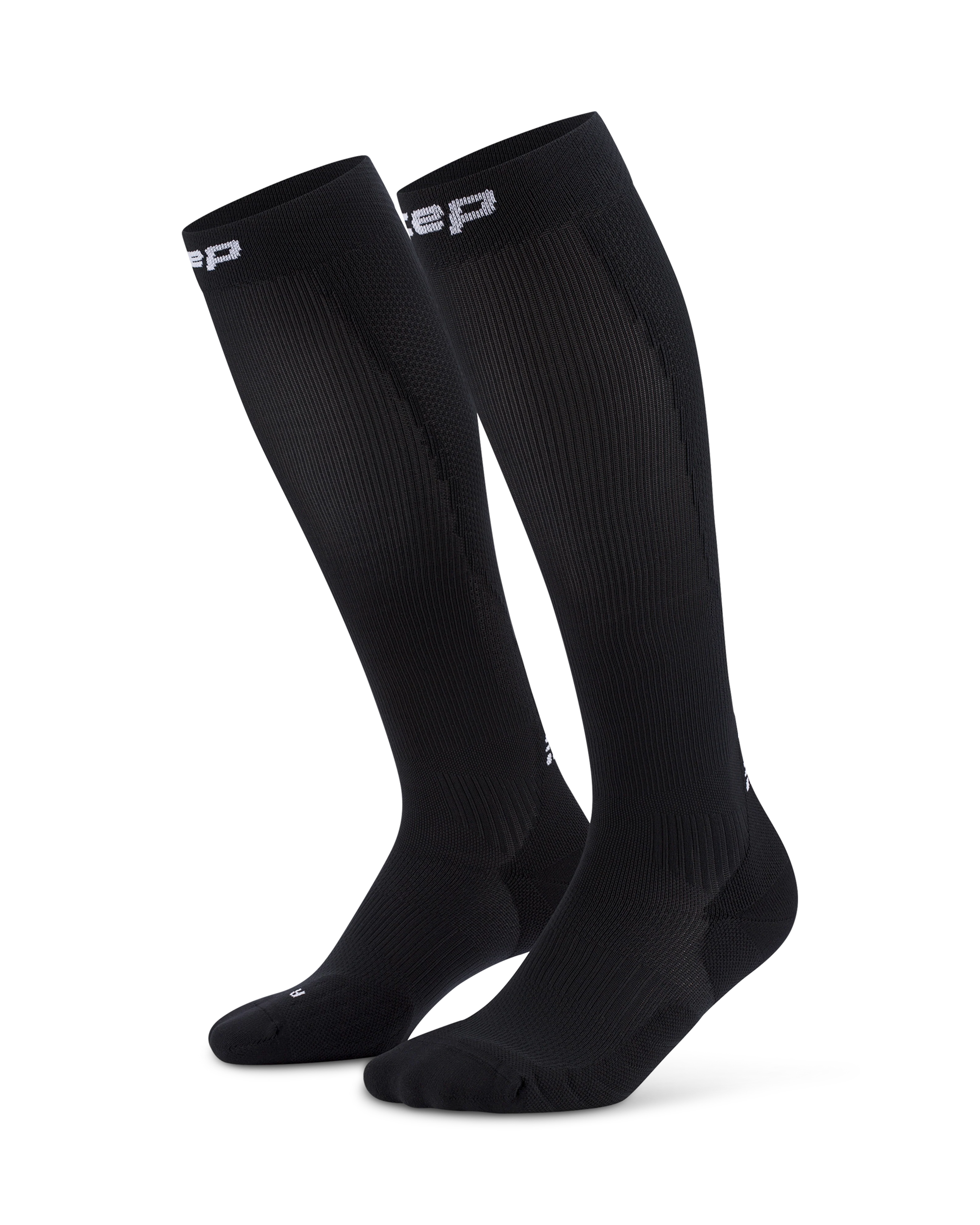 Women's Core Run Tall Socks 5.0 - Black - Performance Running Socks for Women with Arch Support & Cushioning - Ideal for Marathon Training, Gym Workouts & Outdoor Activities