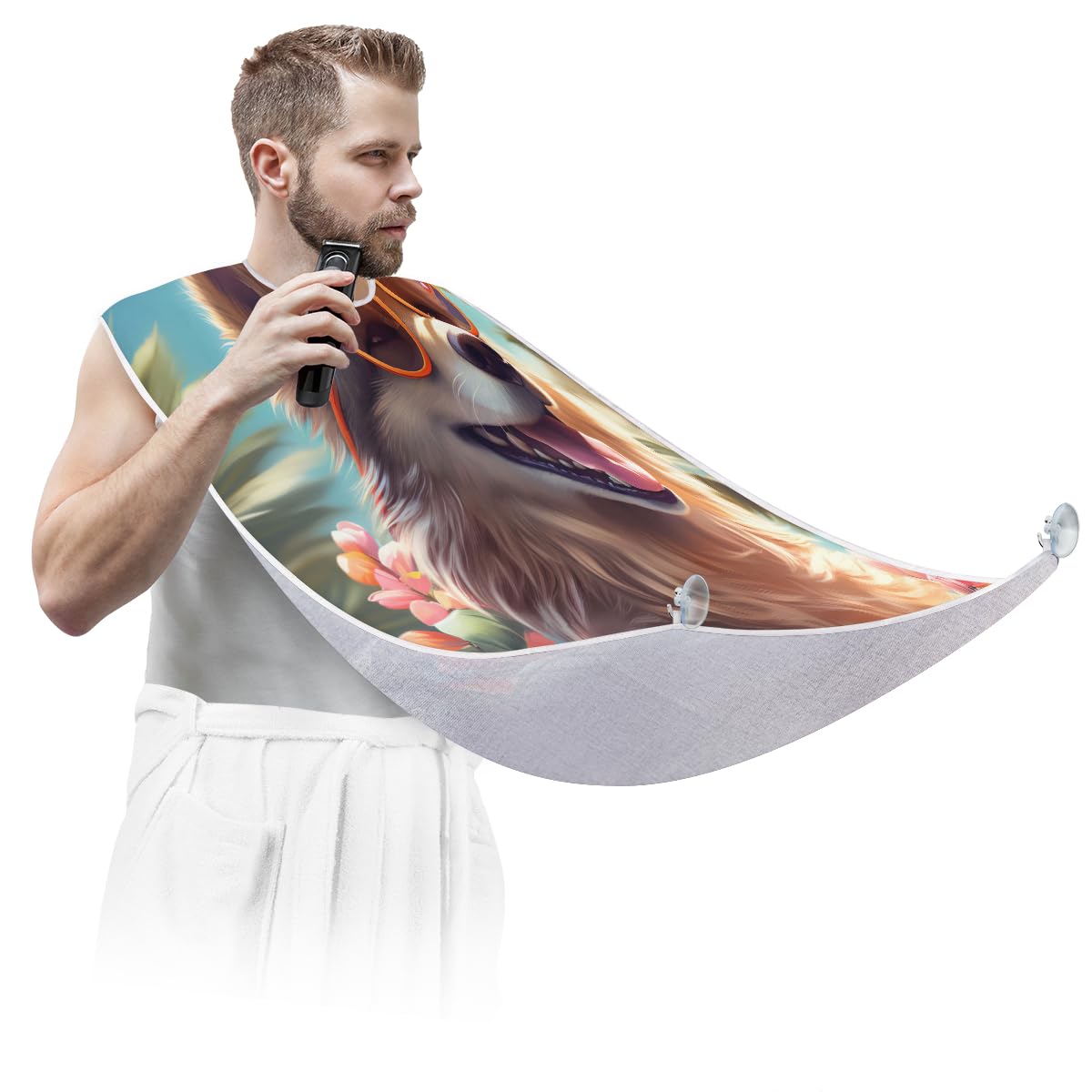 **Stylish Dog Sunglasses & Beard Shaving Bib for Men | Makeup & Hair Dye Apron for Women | Sink Hair Catcher & Beard Trimming Tool – Perfect for Grooming, Salons & DIY Haircuts at Home**