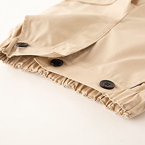 stylesilove Toddler Boys Cotton Chino Shorts with Adjustable Suspenders - Classic Casual & Formal Wear for Weddings, Parties & Special Occasions - Comfortable Playtime Outfits for 2-5 Year Olds