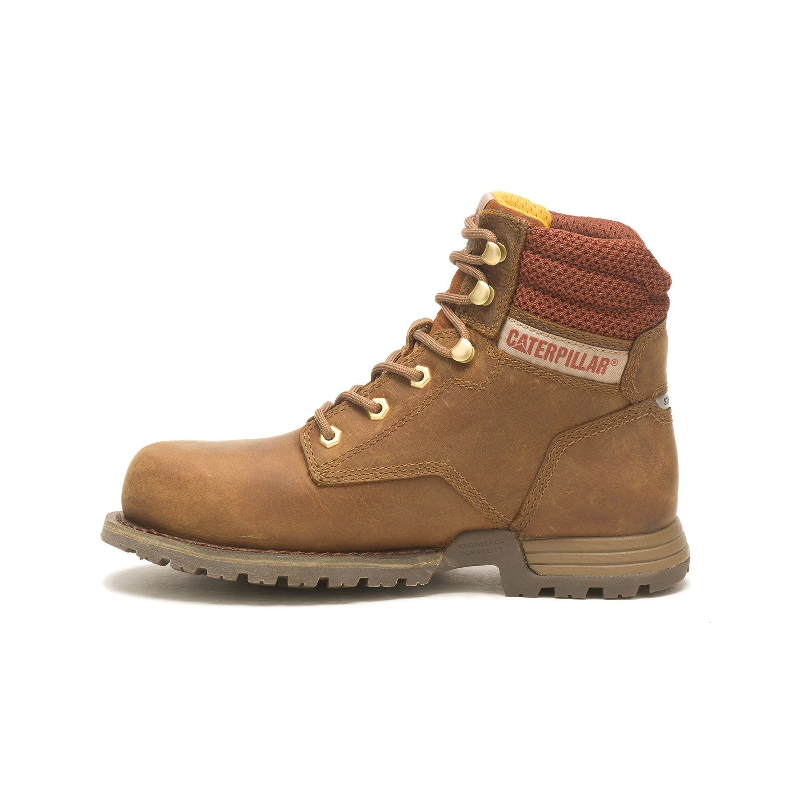 Paisley 6 Inch Women's Steel Toe Work Boots - Brown Safety Shoes for Construction, Warehouse & Outdoor Work