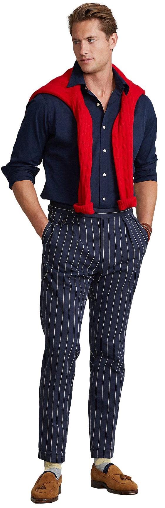 POLO RALPH LAUREN Men's Classic Fit Poplin Sport Shirt - Breathable Casual Button Down Shirt for Office, Business & Summer Outings